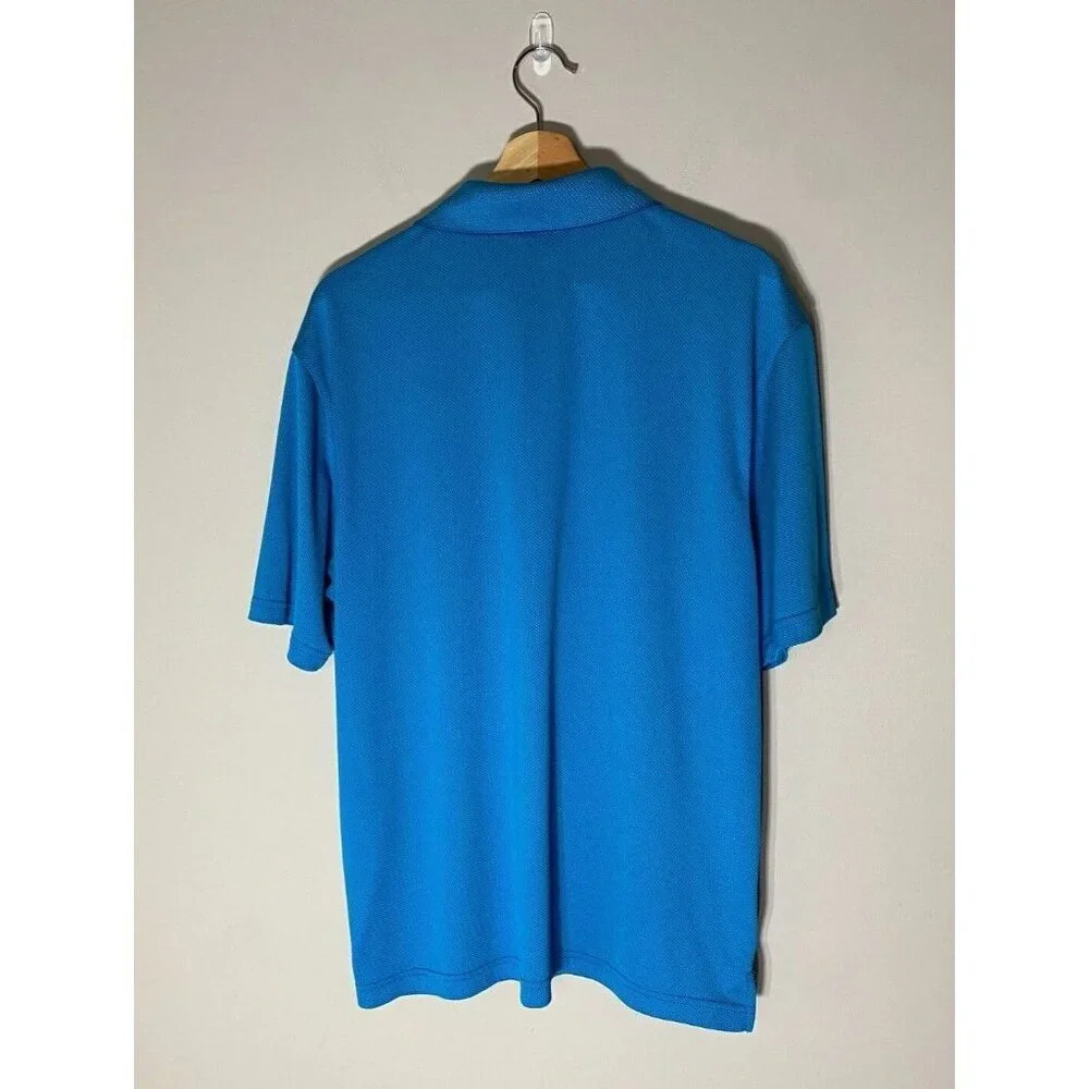 Ben Hogan Men's Golf Performance Short Sleeve Polo Shirt Bright Blue Size: Large - Picture 2 of 16